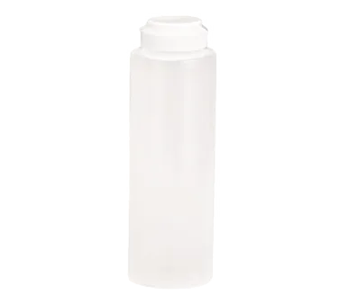TableCraft Products 2108C-6 8 oz Squeeze Bottle, 38mm Mouth Top, Dishwasher Safe, Made in USA