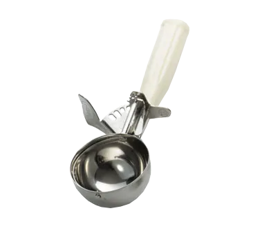 TableCraft 2110 - 10‑Size Ivory Handle Stainless Steel Ice Cream Disher, 3‑1/4 oz, 8.75" x 3.5" x 1.75"