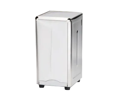 TableCraft Products 221 Counter Napkin Dispenser, 4‑5/8" x 3‑7/8" x 7‑1/2" Stainless Steel Hand Wash