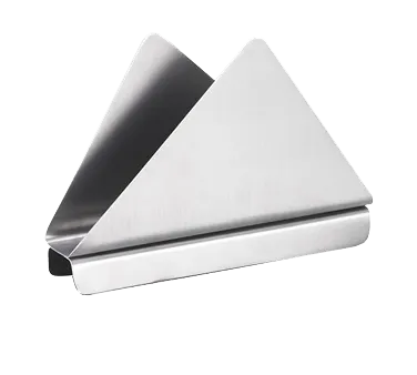 TableCraft Products 222 - Angled Brushed Stainless Steel Napkin Holder, Dishwasher Safe