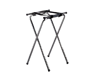 TableCraft Products 24 Tray Stand - 18-1/4" x 16-1/2" Top, 31-3/4" Height, Chrome Plated Double Bar
