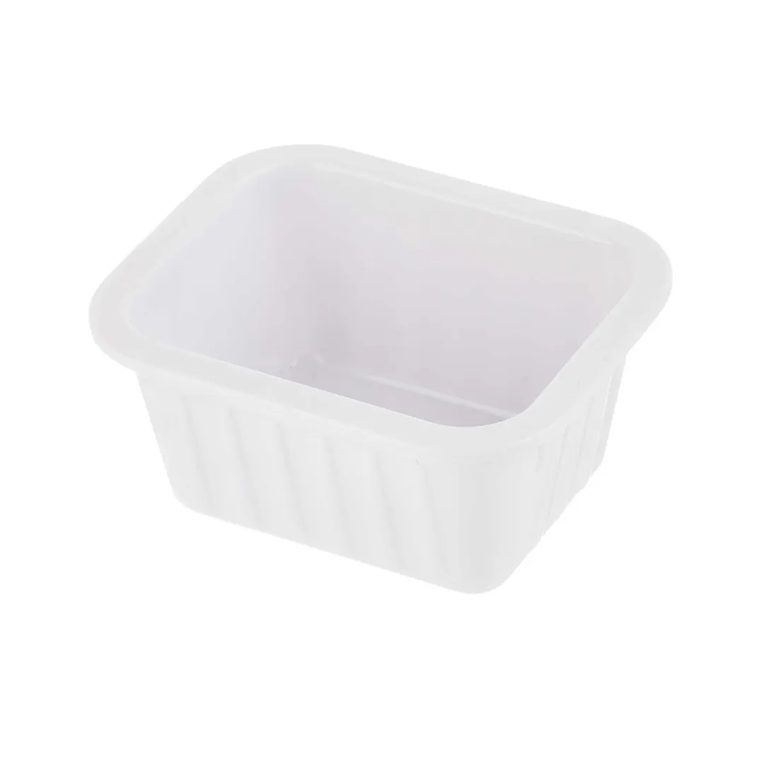 TableCraft Products 240008 Sauce Cup, 2 oz, 2‑5/8" x 2‑1/8" x 1‑1/4", Rectangular Melamine, White