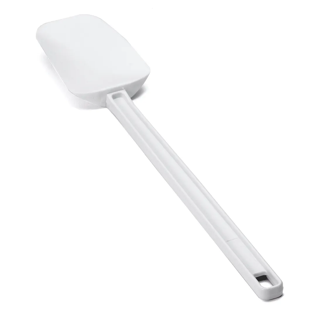 TableCraft Products 2516 Spatula, 16-1/2" Rubber Blade, White Handle, Heat‑Resistant 140°F, BPA‑Free