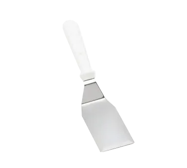 TableCraft Products 251W Turner, 5" X 5" Blade, 11½" Length, Dishwasher Safe, White ABS Handle