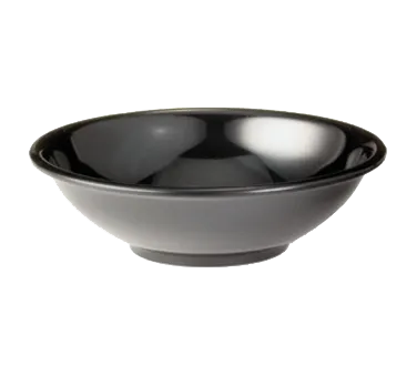 TableCraft 252B - 12oz Black Melamine Round Bowl, 5-3/4" Dia., 1-3/4" H, Dishwasher Safe