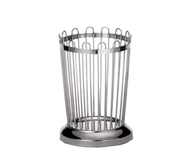 TableCraft Products 258 Bread Basket – 3-3/4" dia. x 5-3/8" H, 18/8 stainless steel, hand wash only