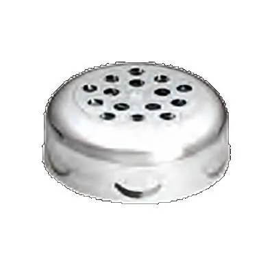TableCraft 260TCH - Perforated Silver Plastic Cheese Shaker Top, Chrome Plated, Fits Glass Shakers