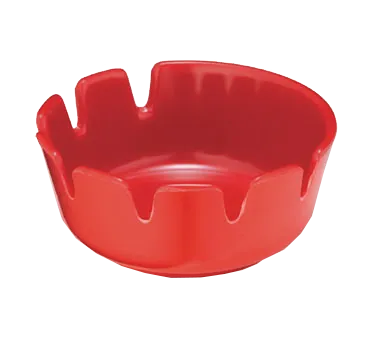 TableCraft Products 265R-1 Classic Deepwell Ashtray, 4" Red Melamine, Dishwasher Safe