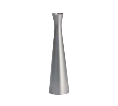 TableCraft Products 267 Metal Bud Vase, 6½" Height 7", Zinc Alloy Brushed Finish, Hand Wash Only