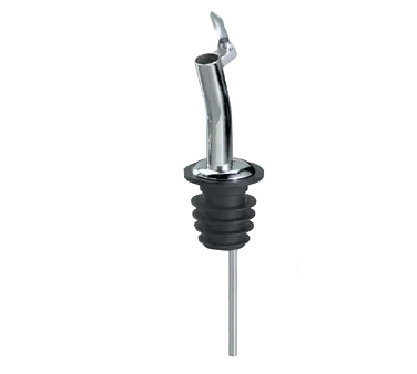 TableCraft 320C - Free Flow Jet Liquor Pourer, Chrome‑Plated Silver Spout, Stainless Steel, Pack of 12