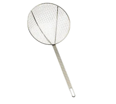 TableCraft Products 3306 Skimmer, 6" dia. bowl, 19"L, Nickel Plated, Round Square Mesh