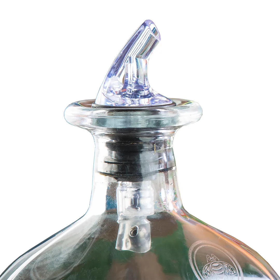 TableCraft 3501A Liquor Pourer – 1 oz. Widemouth Cash & Carry, 23mm Wide, Red Dip Tube, BPA‑Free Plastic, Hand Wash Only