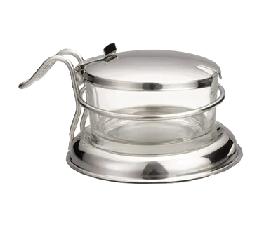 TableCraft 357J Condiment Jar – 6 oz Glass Replacement, Dishwasher Safe, Fits H537 & 357 Set