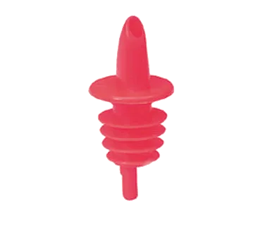 TableCraft Products 35R - Red Free Flow Liquor Pourer, Plastic, No Collar, Economy, Hand Wash Only, 12/Bag