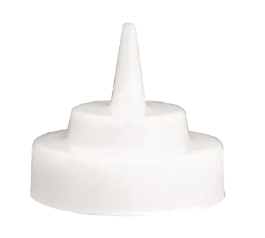 TableCraft 363TC Squeeze Bottle Cap Top – Clear Wide-Mouth 63mm Cone Tip, NSF Plastic