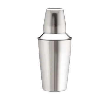 TableCraft 375 Bar Shaker Set, 8oz Stainless Steel, 3-Piece, Dishwasher Safe, Strainer & 3-1/4oz Cap