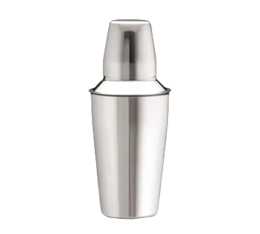 TableCraft Products 376 - 16oz Stainless Steel Cocktail Shaker Set, 3-Piece, Dishwasher Safe, Boxed