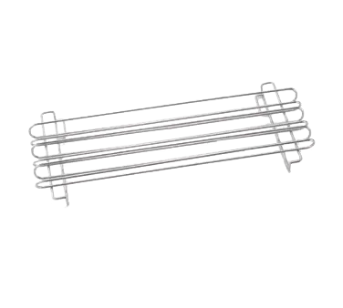 TableCraft 4040 Taco Prep Tray, 12-Shell Taco/French Fry Rail, Chrome Plated Metal, Hand Wash Only