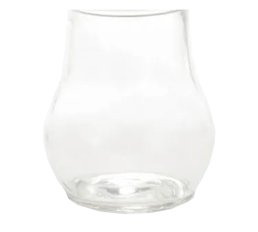 TableCraft 406J 6 oz. Teardrop Glass Dispenser Jar, Dishwasher Safe, Plastic/Poly – 12/Case