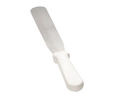 TableCraft Products 4208 Icing Spatula, 8", Stainless Steel Blade, White ABS Handle