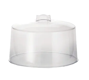 TableCraft Products 421 Clear Cake Cover 12" dia. x 7.5"H Styrene with Plastic Handle