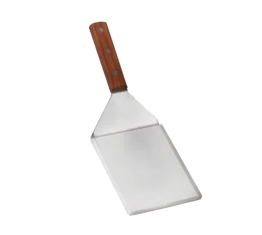 TableCraft Products 451 Stainless Steel Turner, 13" Overall, 5" x 6-1/4" Blade, Wood Handle