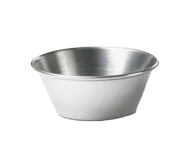 TableCraft Products 5066 Stainless Steel Ramekin Sauce Cup, 1 oz Capacity, Dishwasher Safe