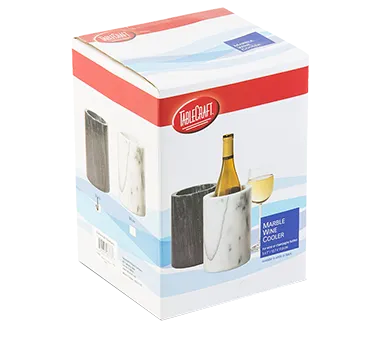 TableCraft Products 5488 Wine Bucket Cooler, 5" Diameter x 7" Height, Black Marble Construction