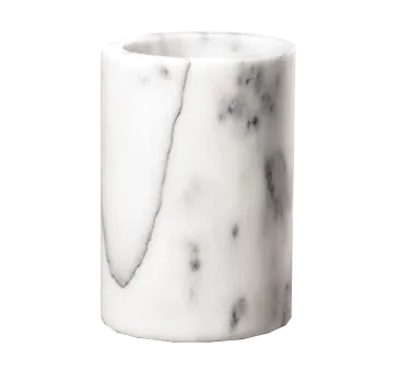 TableCraft Products 5488W Cash & Carry Wine Bucket, 5" Dia x 7" H, White Marble