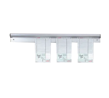 TableCraft Products 5518 Cash & Carry Order Rack, 18" x 1" x 2-1/4", Aluminum, Marble Slide Design