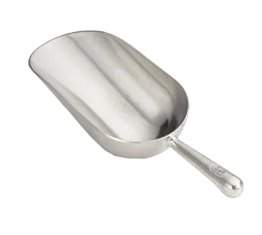 TableCraft Products 605 Aluminum Ice Scoop 5oz Round Bottom Bar Type Hand Wash Only