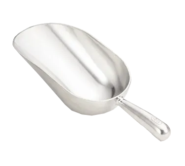 TableCraft Products 612 Ice Scoop – 12 oz. Round Bottom Bar, Aluminum, Hand Wash Only