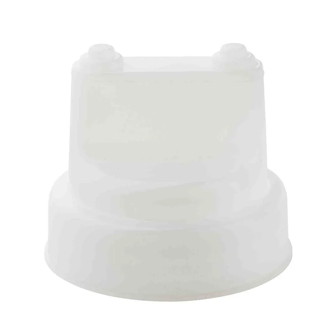 TableCraft 63TC2 Selectop Widemouth 63mm Clear 2‑Tip Squeeze Bottle Cap – Wide Mouth, Double‑Tip