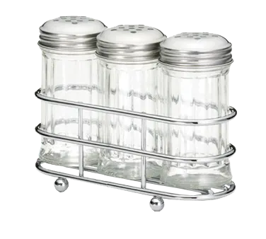 TableCraft 657R Rack-Only Condiment Caddy, Chrome-Plated, Silver, 1 Compartment - Fits 659N