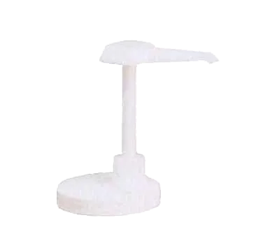 TableCraft 662110NT Syrup Pump, 1oz, 9" Dip Tube, 110mm Snap Top, White Plastic, Dishwasher Safe