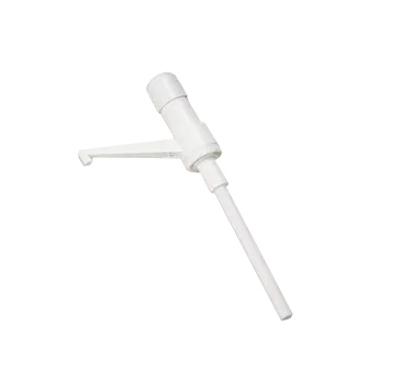 TableCraft 663 Syrup Pump – 1 oz, 9" Dip Tube, White Plastic, Dishwasher Safe, Stationary