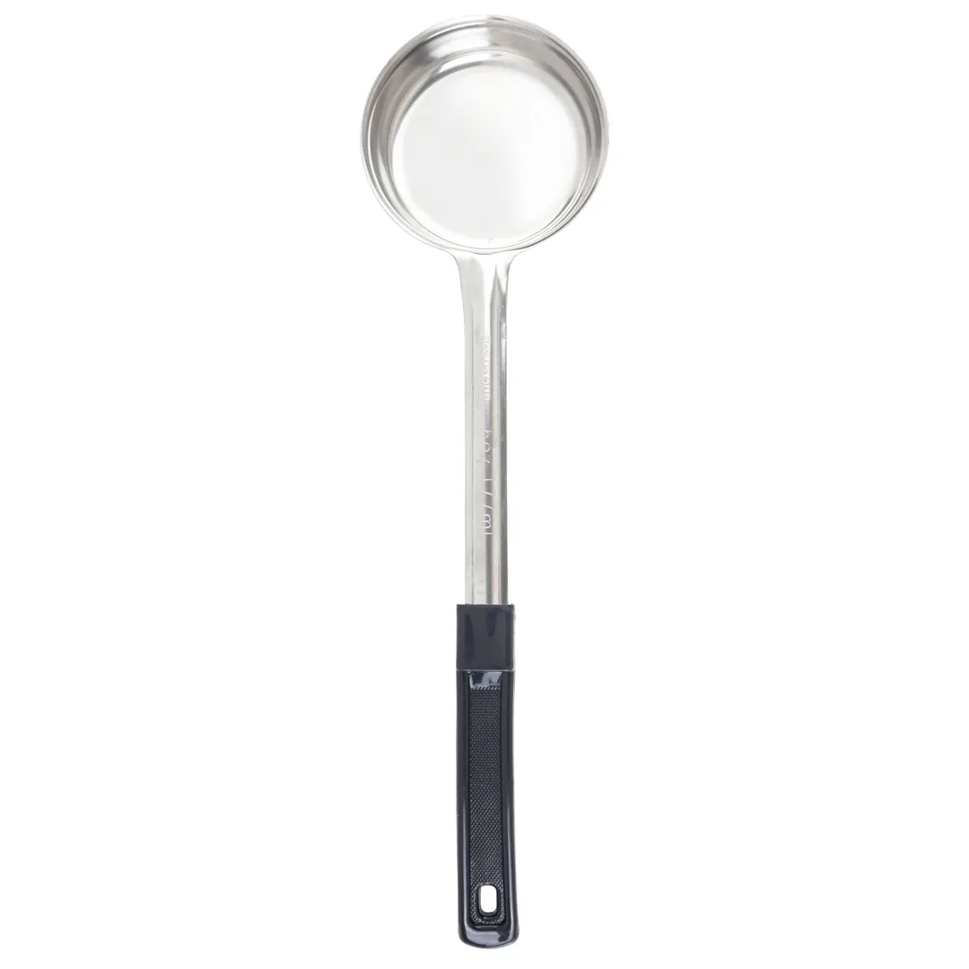TableCraft Products 6706 Spoonout Spoon, 6 Oz, Stainless Steel, Black Handle, Dishwasher Safe
