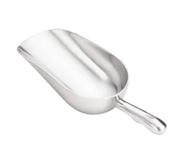 TableCraft Products 685 Ice Scoop, 85 oz Capacity, Aluminum, Round-Bottom, Hand Wash Only