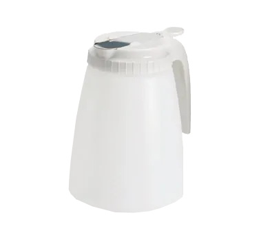 TableCraft Products 748W Syrup Dispenser, 48 oz Poly Jar, ABS Top, Dishwasher Safe, Made in USA