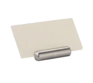 TableCraft Products 795 - Stainless Steel 3" Menu Card Holder, 2" x ½", 1–4" Width, Hand Wash Safe