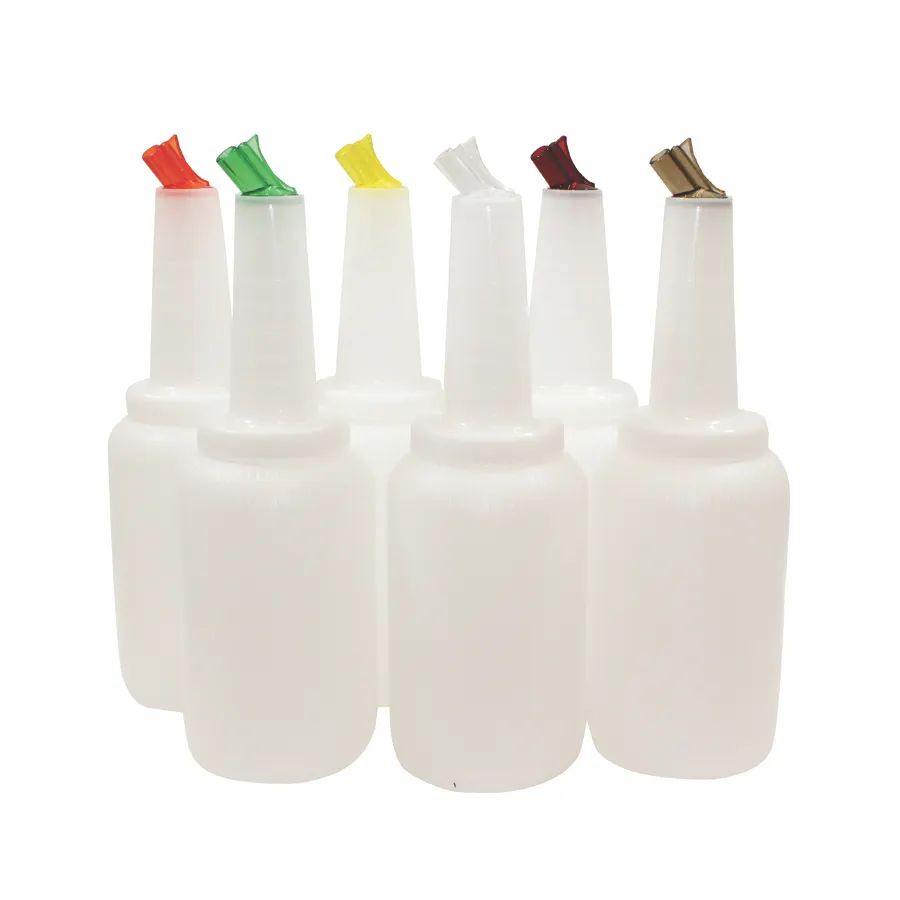 TableCraft Products 8064A PourMaster Unit, 64oz (1/2 Gal) BPA‑Free Polyethylene, Color‑Coded Caps