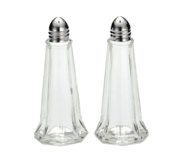 TableCraft Products 83S&P - Salt Pepper Shaker, 1 Oz, 1‑7/8" Dia x 4‑3/8" H Nickel Plated Top
