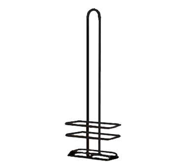 TableCraft Products 916RBK Rack for Oil & Vinegar Cruet Set, Black Metal, H916NBK/H616NBK, Washable