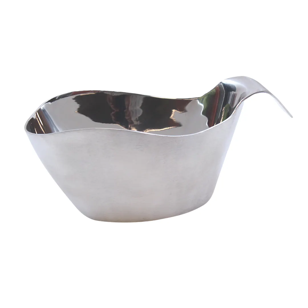 TableCraft Products 9805 Gravy Boat, 5 Oz Stackable, Dishwasher Safe, 18/8 Stainless Steel Finish