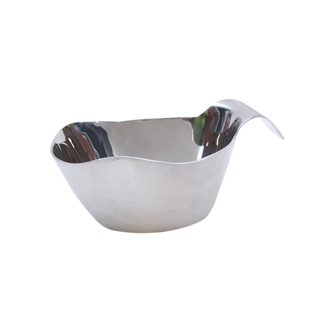TableCraft Products 9808 Gravy Boat, 8 oz, Stackable, 18/8 Stainless Steel Brushed Finish