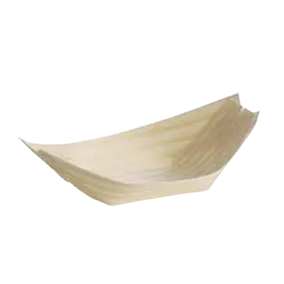 TableCraft Products BAMDB5 - Disposable Boat-Shaped Eco Bowl, 3 oz (5--1/4" x 3-⅜"), Pinewood, 50/Pack