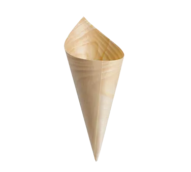 TableCraft Products BAMDCN6 - Disposable Cone Cups 3 Oz (2"5" x 6"), Pinewood - 50/Pack