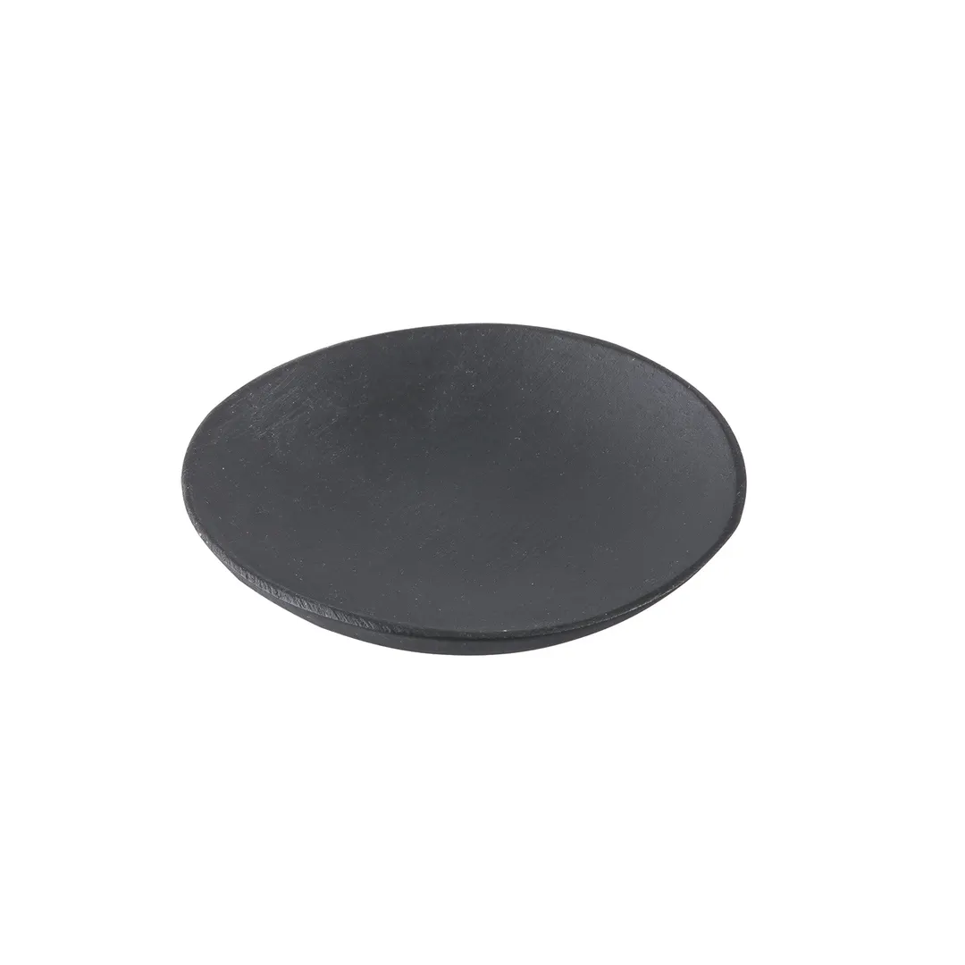 TableCraft Products BAMDRBK2 - 48/Pack Black Bamboo 2-1/2" Round Plates, 1/2 oz., Biodegradable