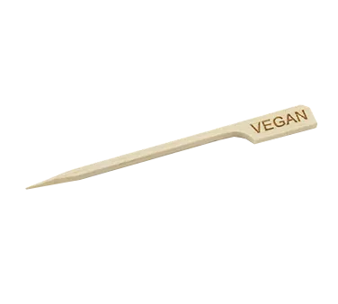 TableCraft Products BAMP35VG - 3½" Bamboo Food Picks, 2"-3" Length, Vegan Cash & Carry, 100/Pack