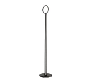 TableCraft BK1915 Number Stand, 15" Tall, Flat Bottom, Black Powder Coat, Metal Base